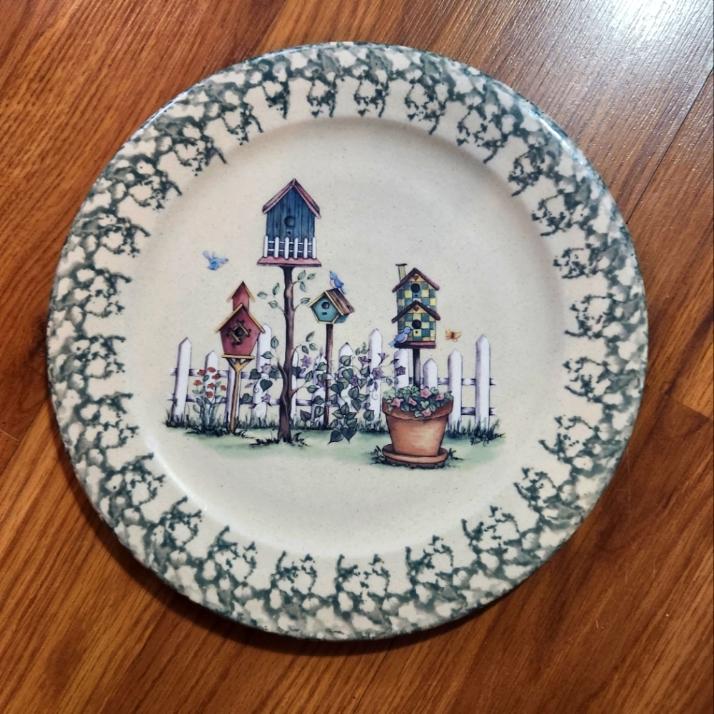 Cute Bird House Plate